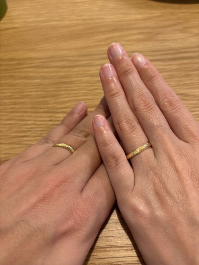 K18 グリーンゴールド
結婚指輪です