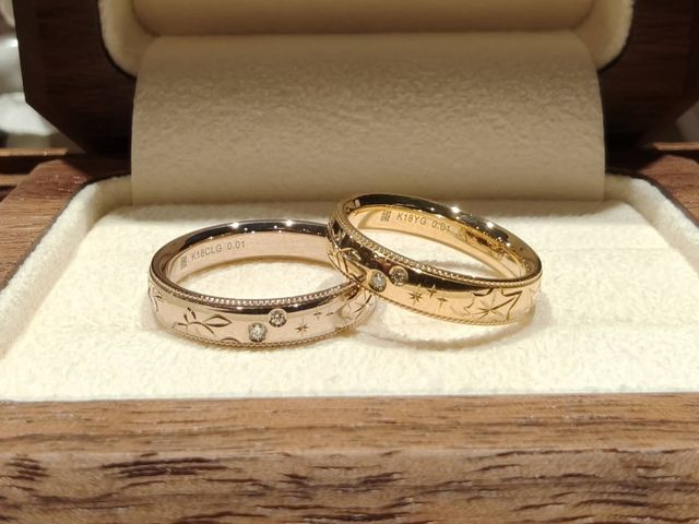 2人の思い出の柄にしました！
キラキラしてかわいいです