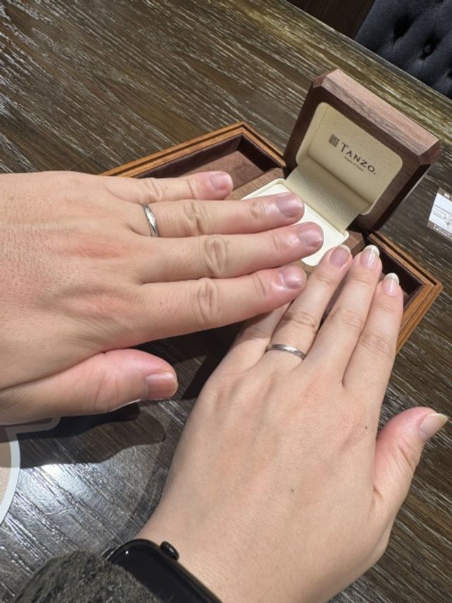 結婚指輪の納品日にて！