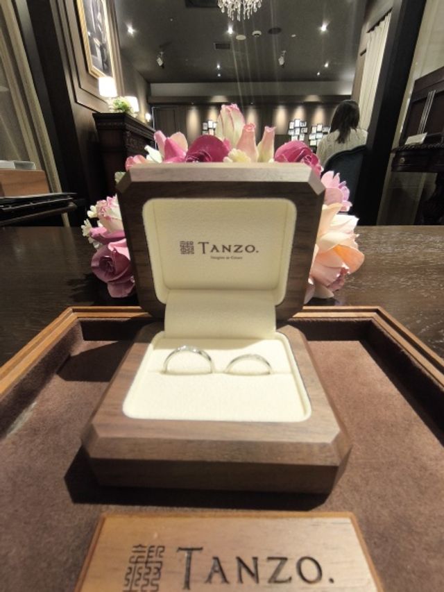 結婚指輪納品してもらいました！