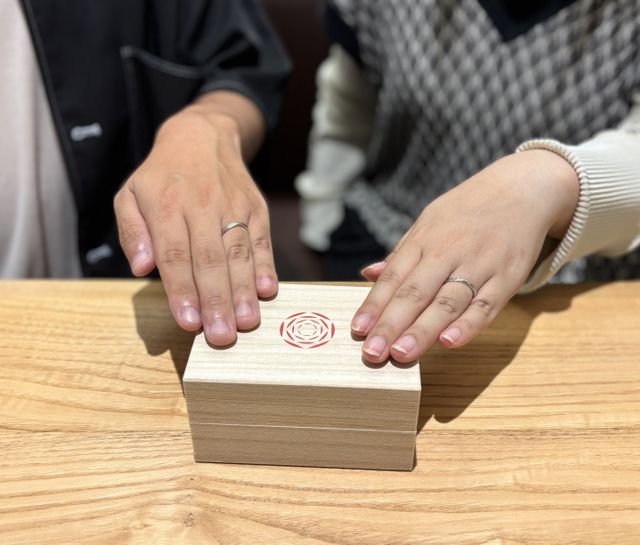 着用したところを撮っていただきました。