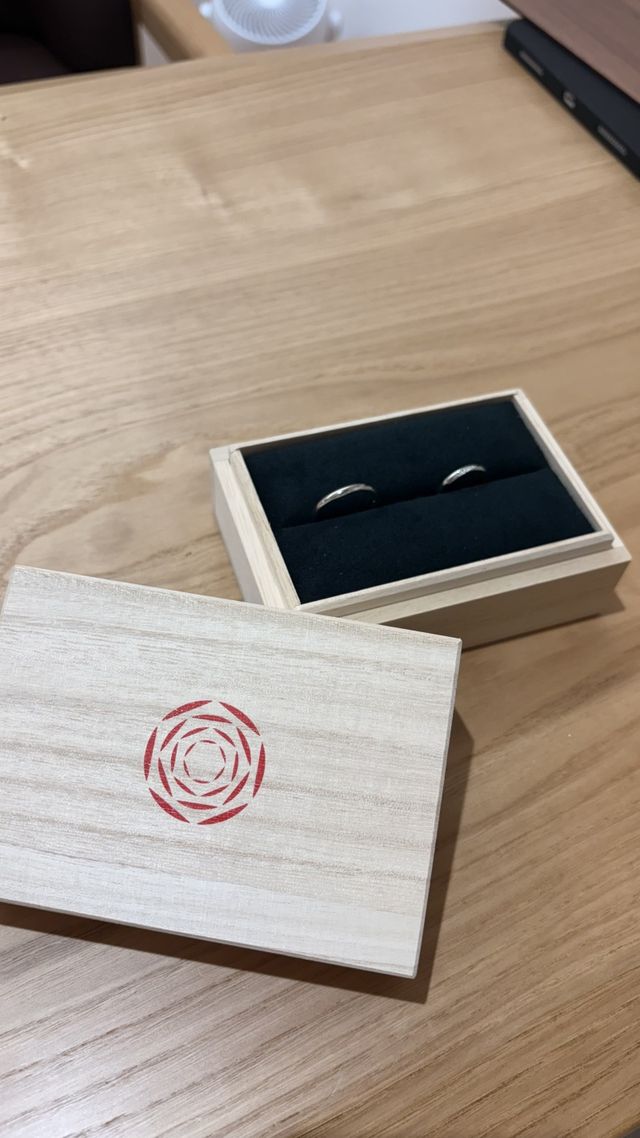 指輪とケース