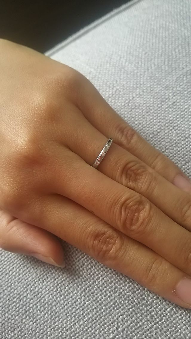 ７ポイントダイヤのリング