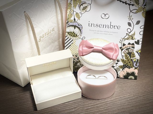 彼の指輪は耐久性を考えて、FISCHERのオーバルにしました