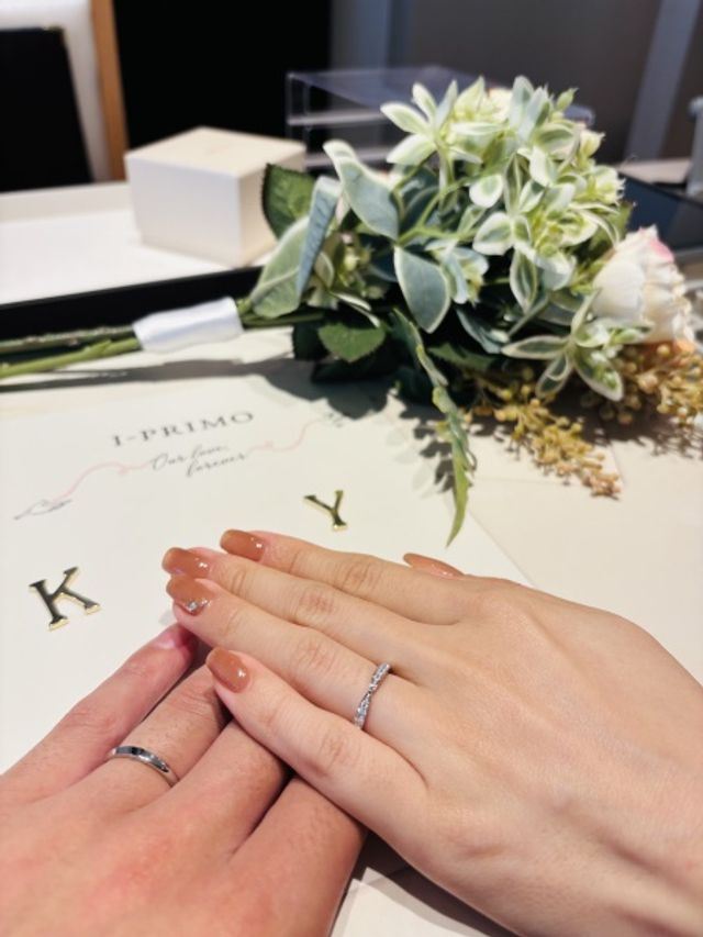結婚指輪の写真です