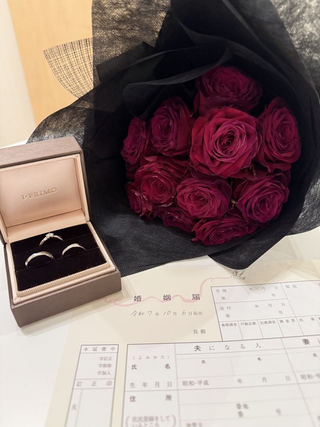 婚姻届の写真です