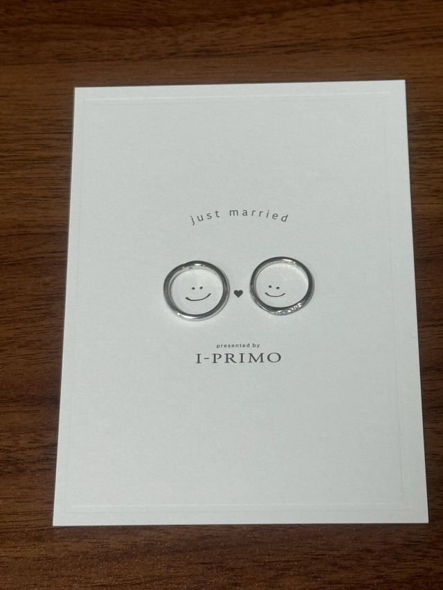 お店でもらったカードと一緒に撮りました