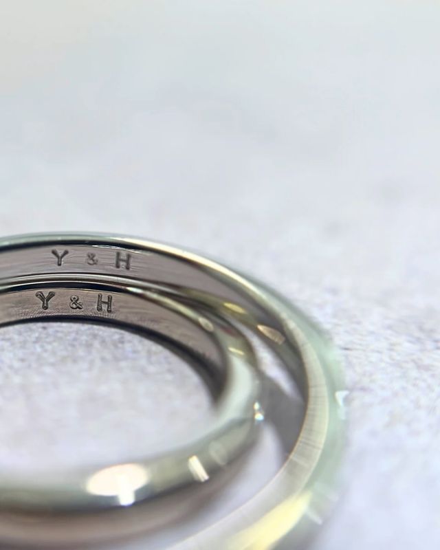 2人のイニシャル入れました