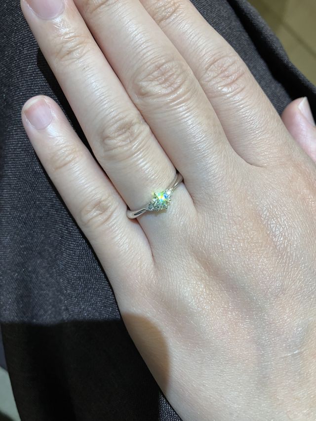 待ちに待った婚約指輪