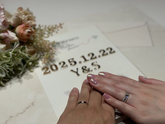 ブリジットペアリング。※婚約指輪は別ブランド。