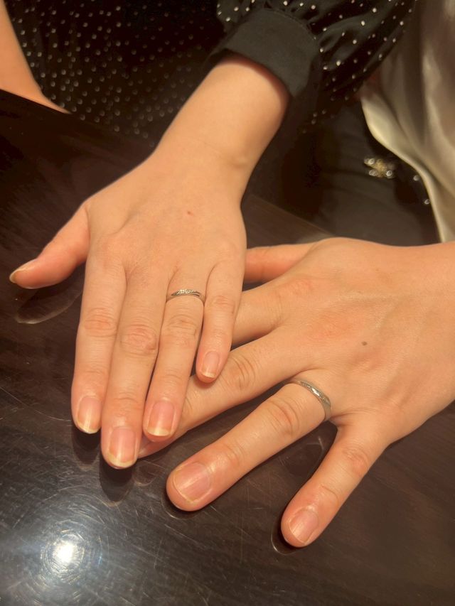 結婚指輪受け取り