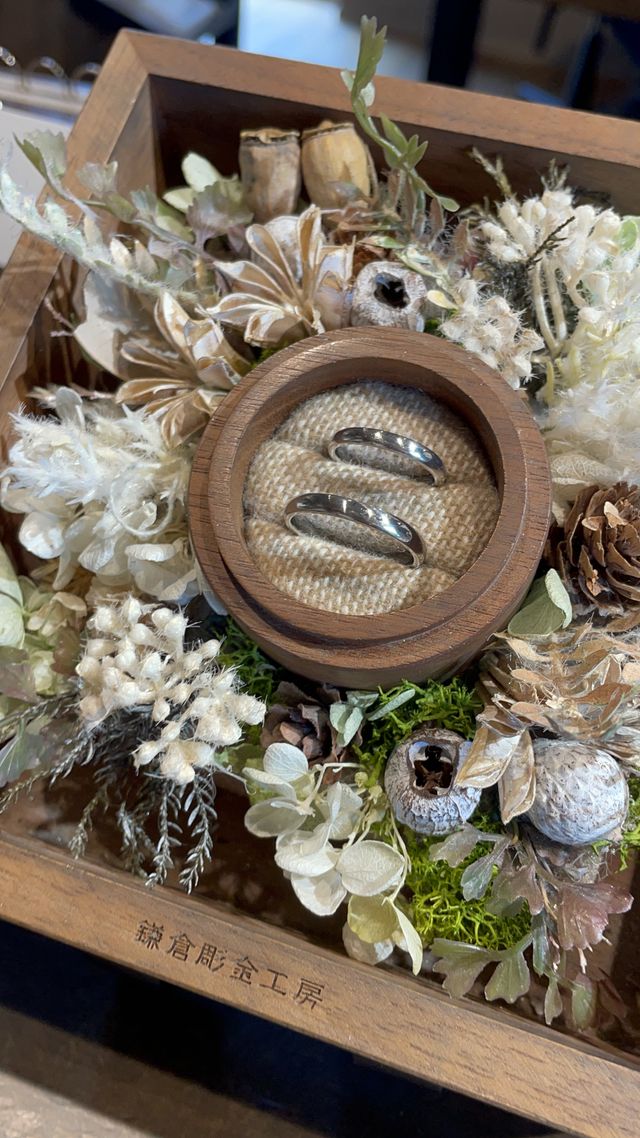 こだわりの手作り結婚指輪です。