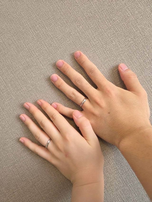 指輪を受け取った直後に婚姻届を出しました。
