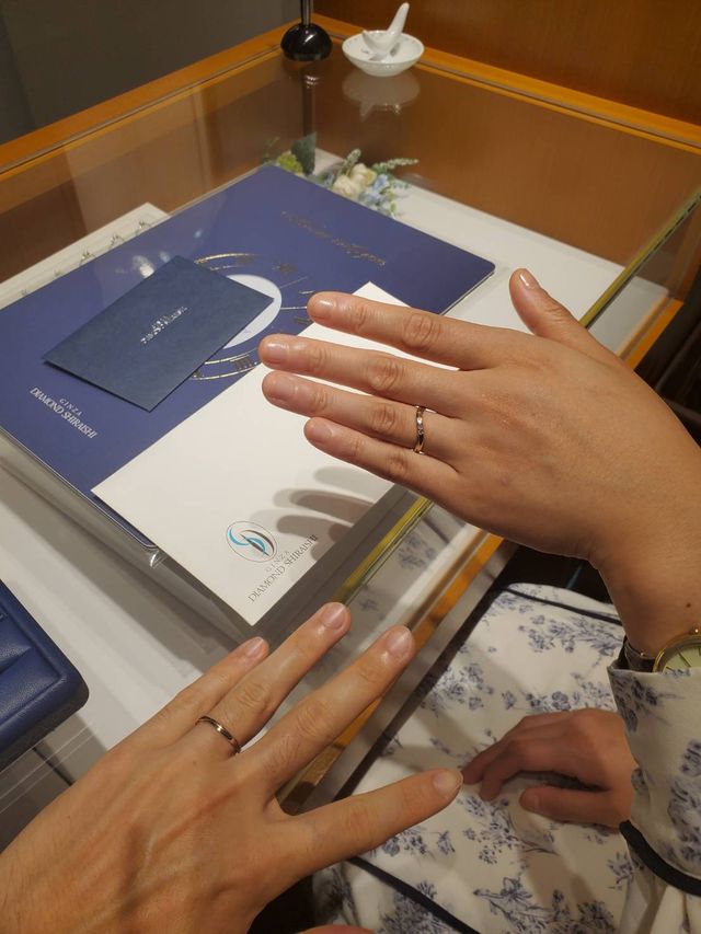 何店舗も回ってやっと理想の指輪にたどり着けました！