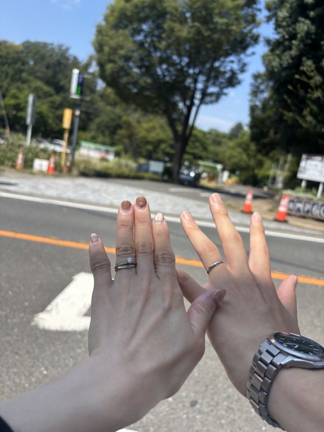 重ね付けが可愛い