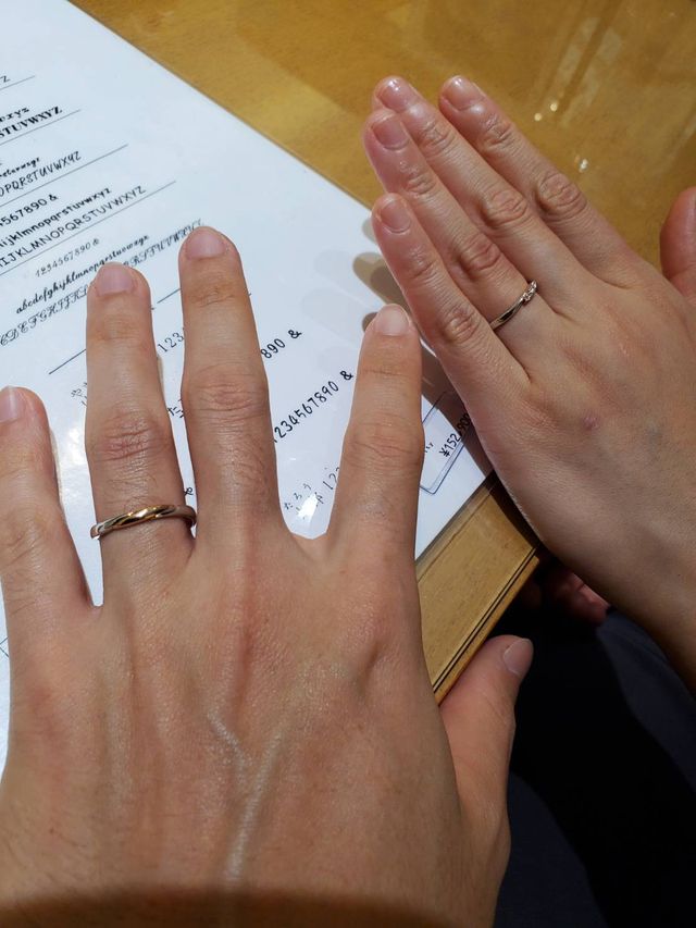 2色コンビの指輪を購入するきっかけになった指輪でした！