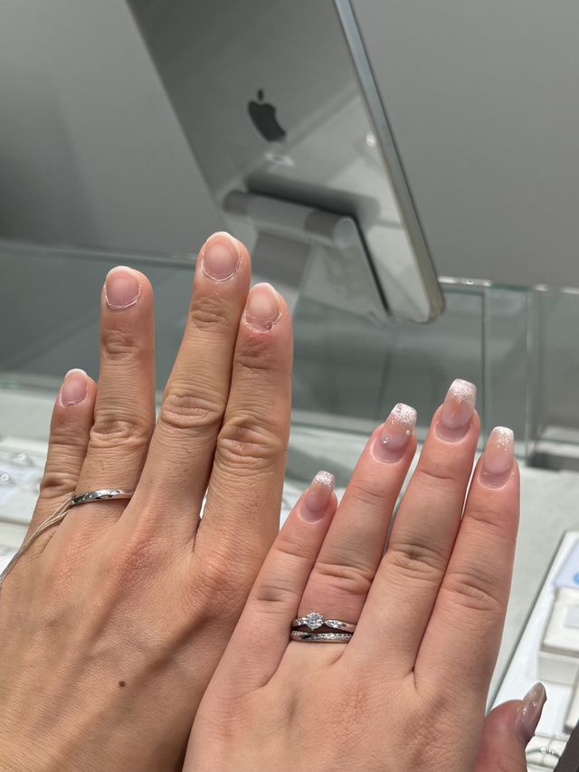 重ね付けしました