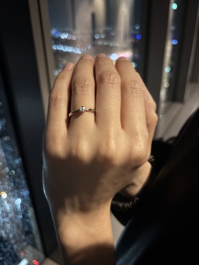 プロポーズ時の写真です。