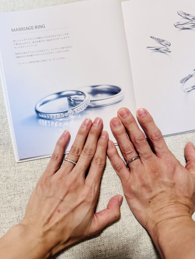 初めてのお揃い。可愛くてスタイリッシュで付けるのが嬉しいです