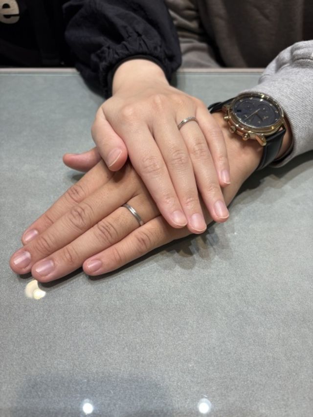 結婚指輪が届きました