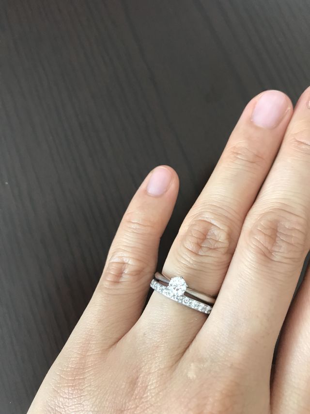 結婚指輪との重ねづけ