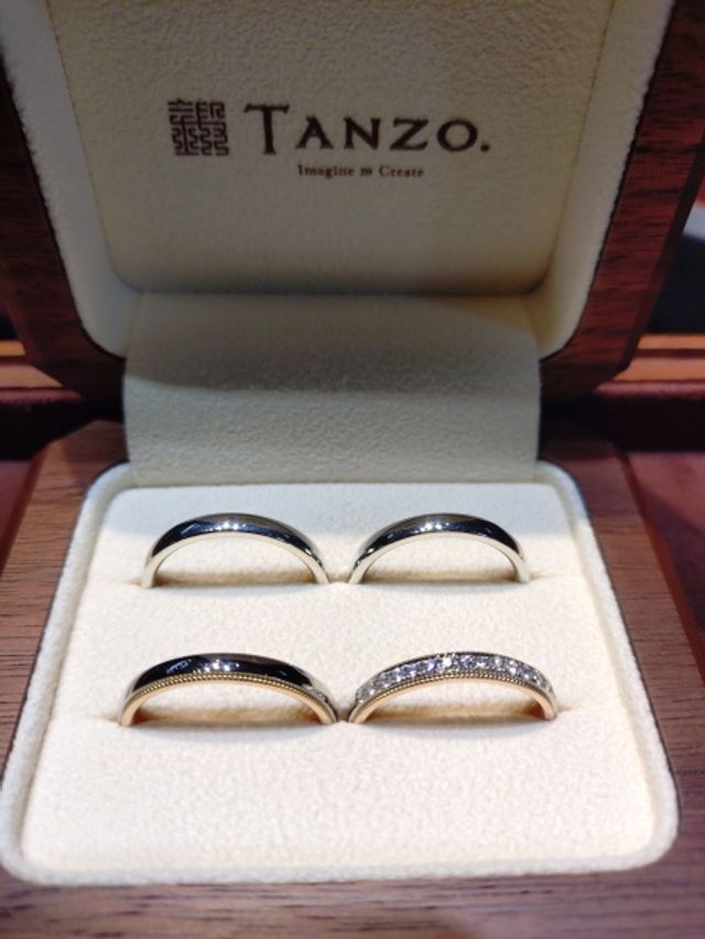 リハーサルリングと結婚指輪