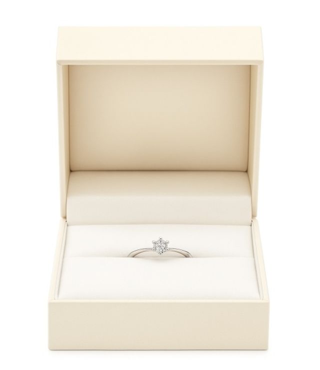 箱に入ってる状態の指輪