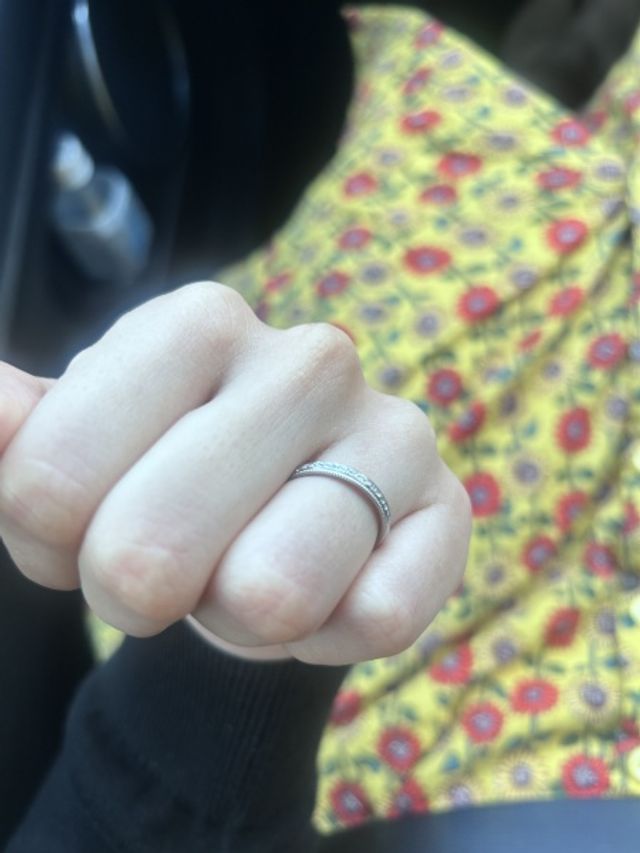 指輪を受け取った日の写真