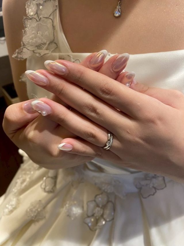 婚約指輪との重ね付け