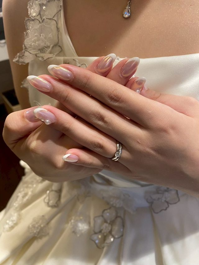 婚約指輪との重ね付け