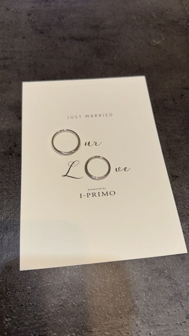 頂いた台紙に置いた写真