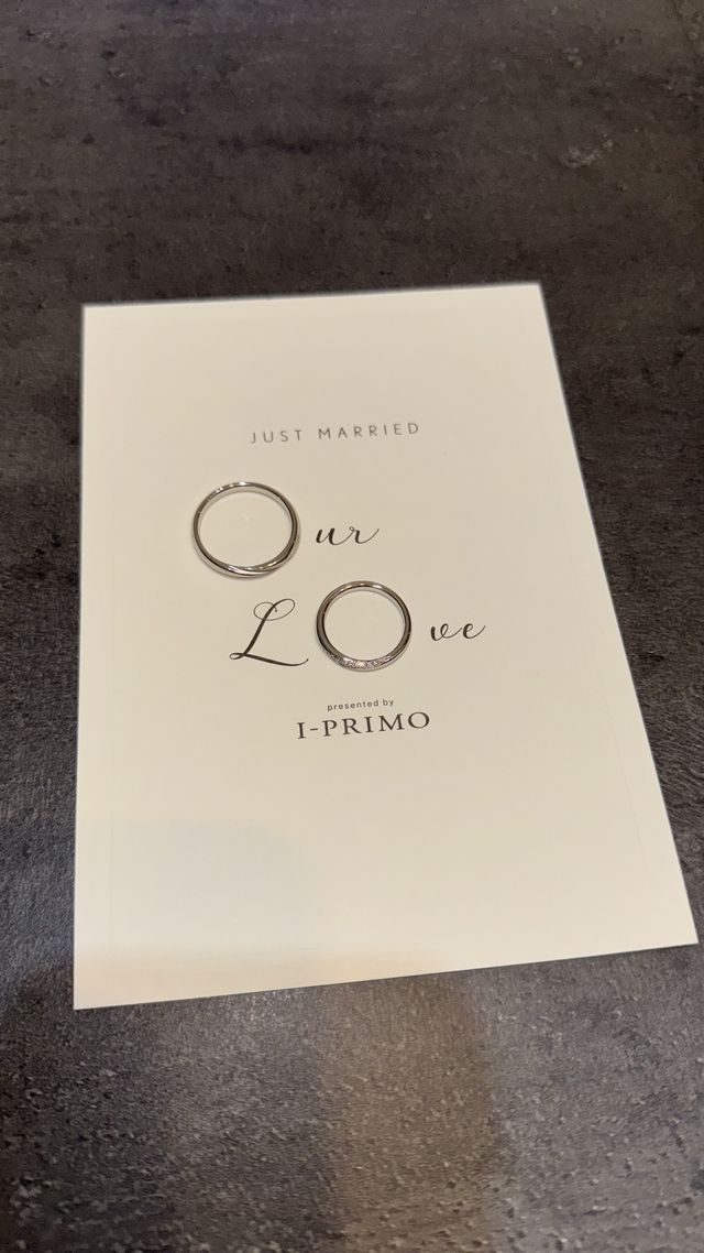 頂いた台紙に置いた写真