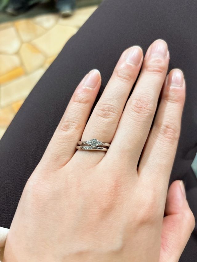 重ね付けをしてもとても綺麗に見えます。