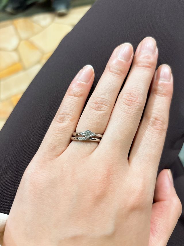 重ね付けをしてもとても綺麗に見えます。