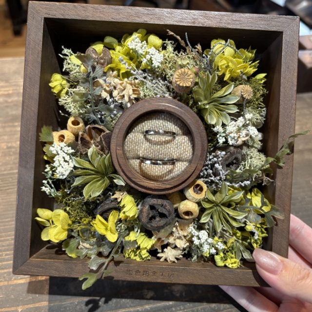 写真を撮る用に素敵なボックスに入れさせていただきました！