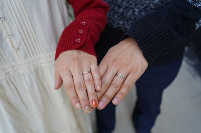 受け取りの際は実際につけてお写真を撮ったいただけます。