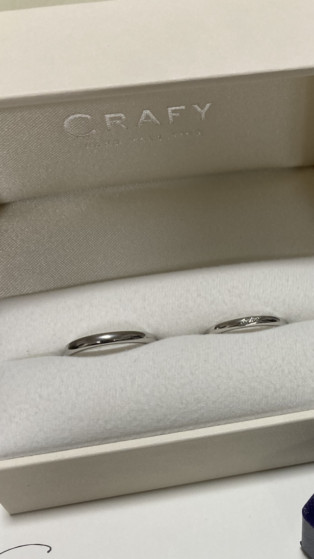 2人の結婚指輪です。