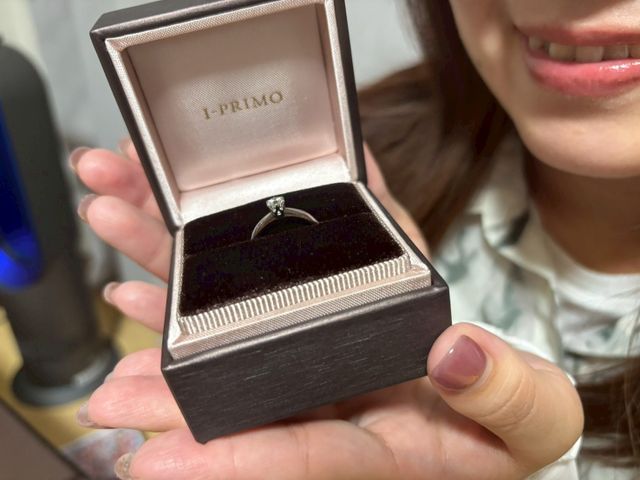 箱から開けたときの指輪