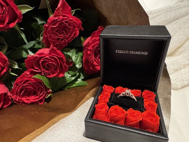 憧れの婚約指輪はローズボックスでプレゼントしてもらいました