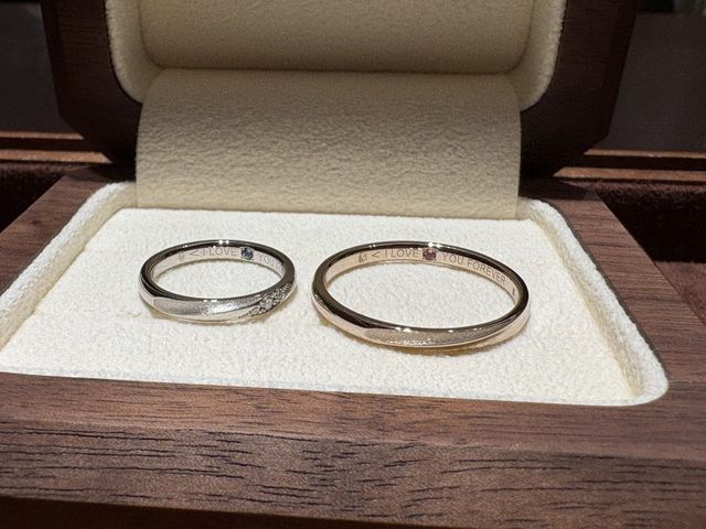 オーダーメイドでとても素敵な刻印を入れていただきました！✋