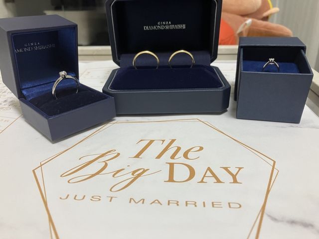 婚約指輪、ベビーリング、結婚指輪全て銀座ダイヤモンドシライシ