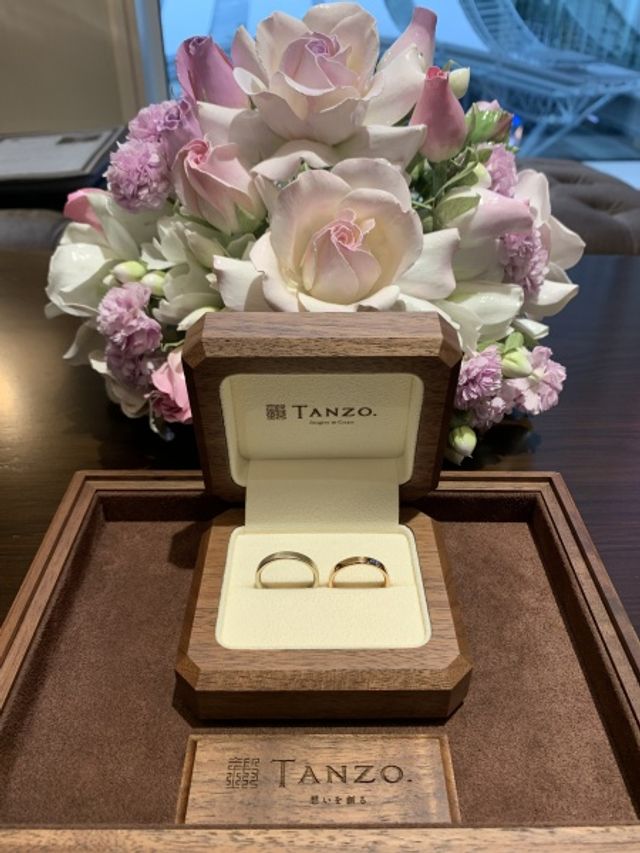 結婚指輪受け取り