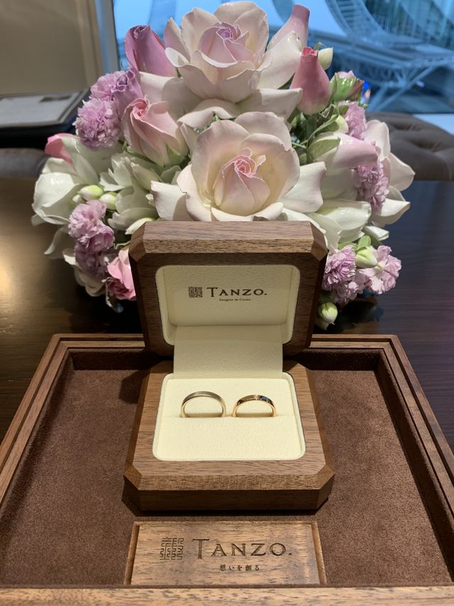 結婚指輪受け取り