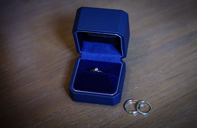 婚約指輪と結婚指輪です。