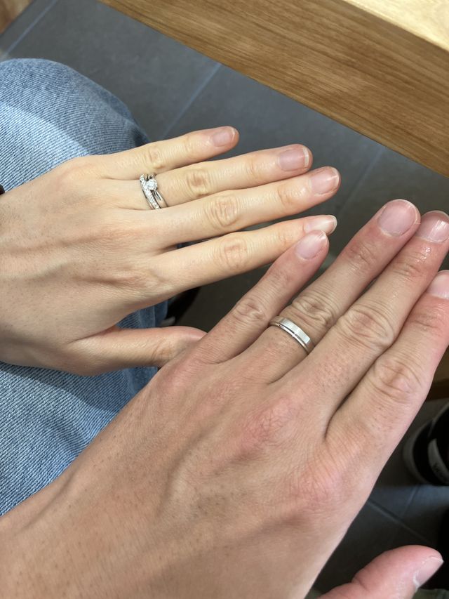 購入した結婚指輪です。