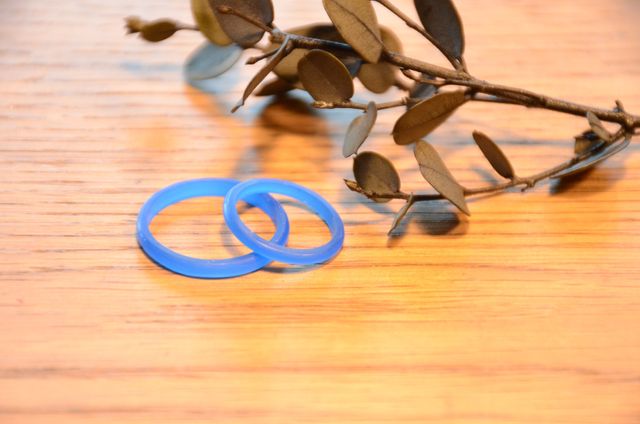 手作りする過程で作成する指輪の型