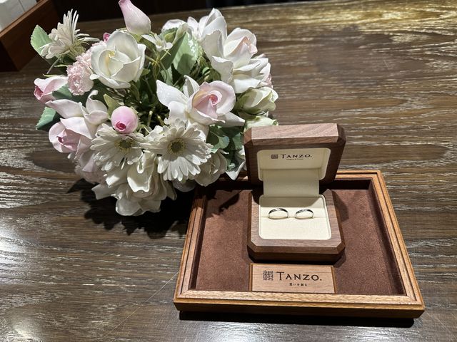 結婚指輪ご対面