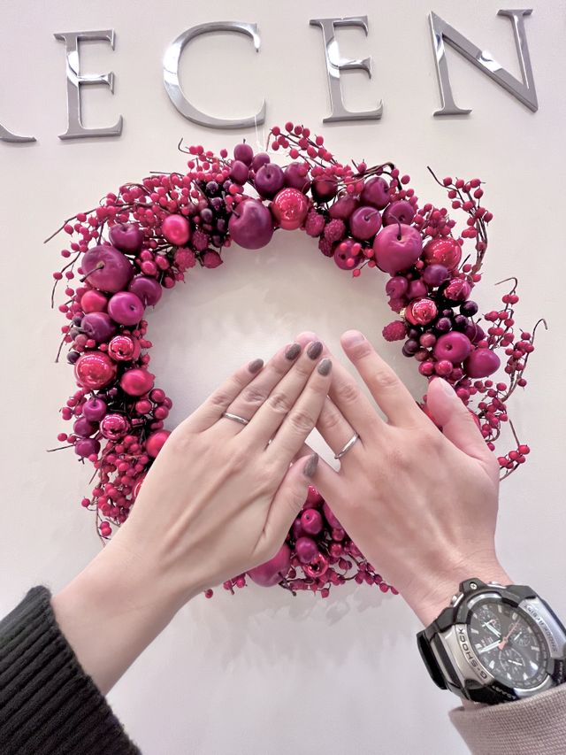 店内のフォトスポットかわいかった
受け取りは冬ごろでした