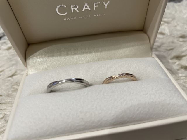 結婚指輪。オリジナルデザイン。