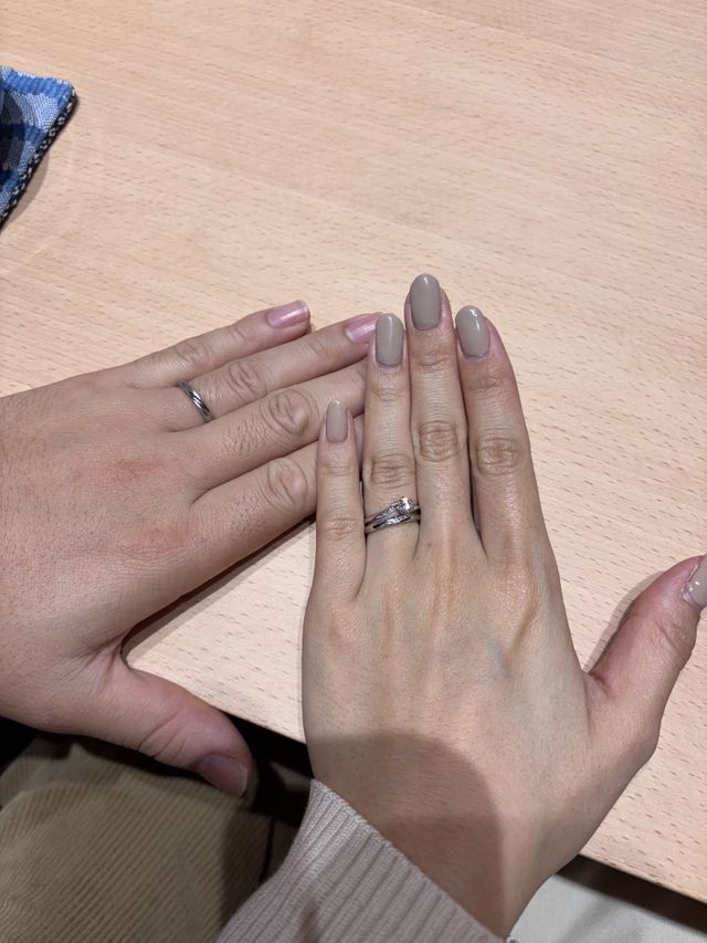 婚約指輪と結婚指輪の重ねづけ